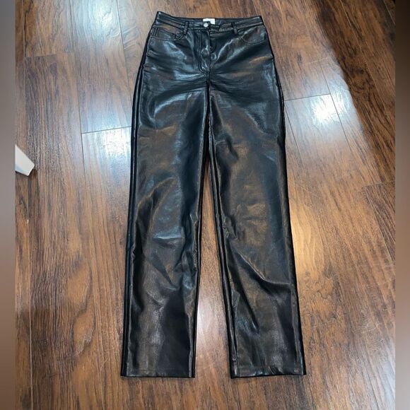 Aritzia Melina Leather pants black - Picture 3 of 7